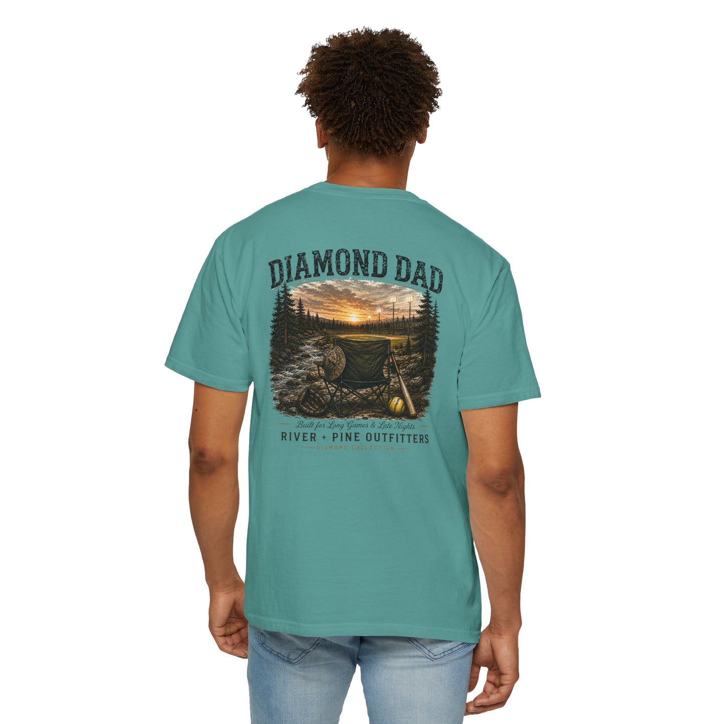River + Pine Comfort Colors - Diamond Dad Tee