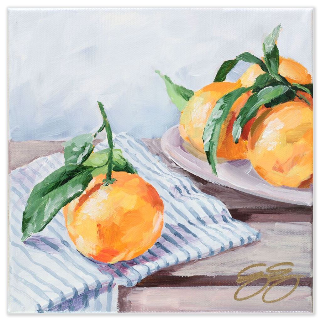 Quiet Riches, a fine art print of oranges