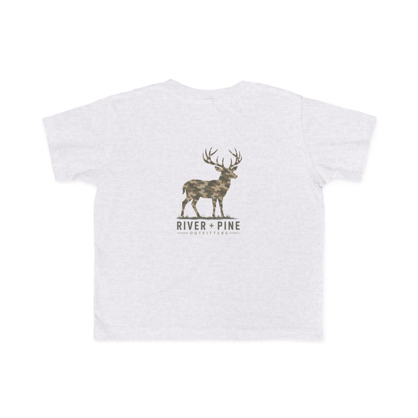 River & Pine Muted Modern Camouflage Buck Toddler Graphic Tee