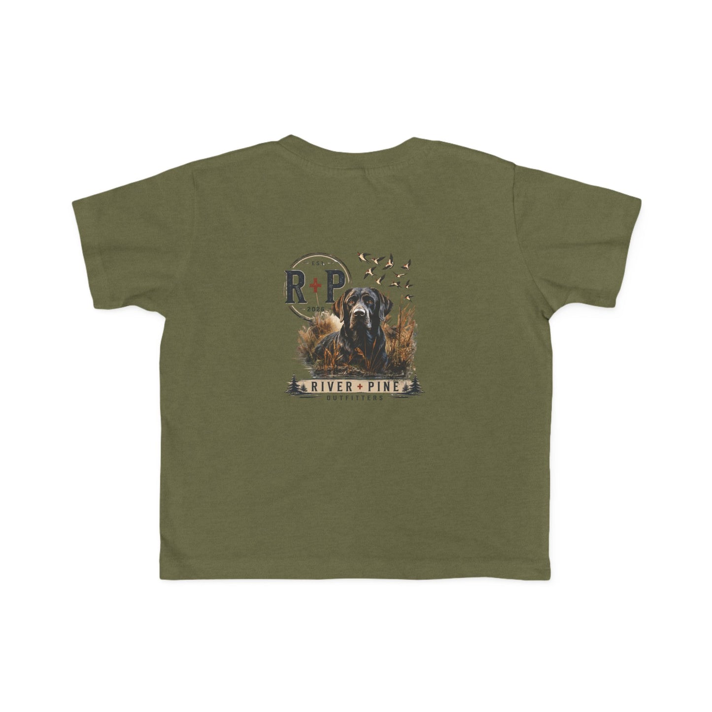 River & Pine Black Dog in Reeds Toddler Graphic Tee (R+P)