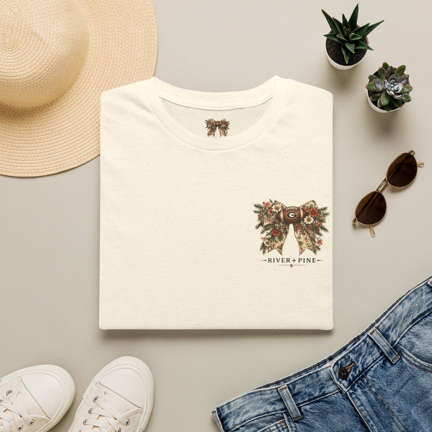 River + Pine - Glory, Glory & Wildflowers UGA Womens Tee