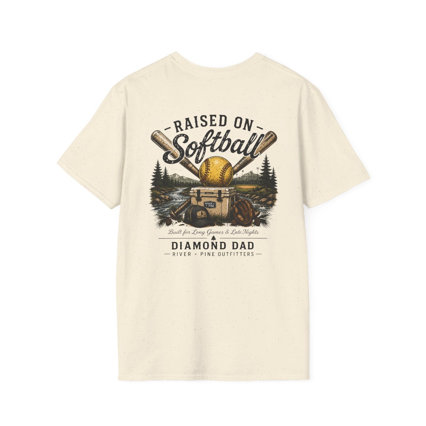 River + Pine - Diamond Dad Tee - Cooler Bats, & Softballs