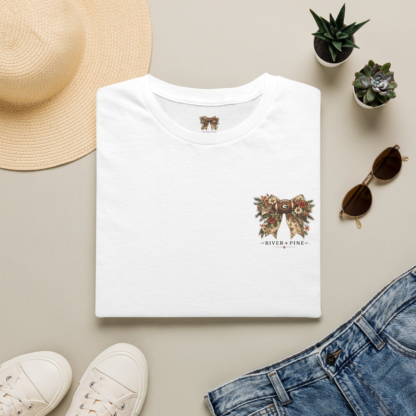 River + Pine - Womens UGA Wildflowers & Touchdowns Tee