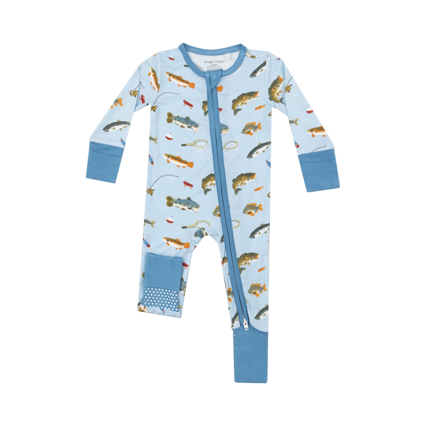 2 Way Zipper Romper - Fishing