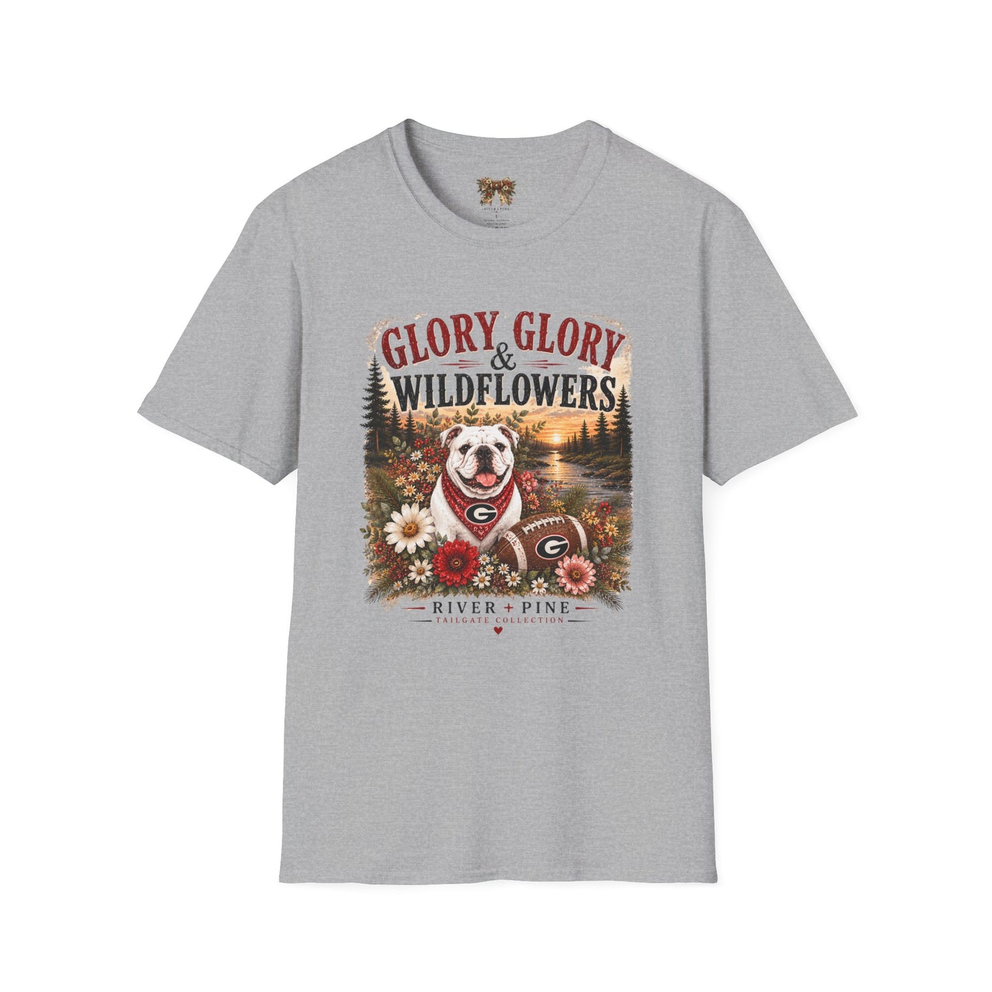 River + Pine - Glory Glory & Wildflowers T-Shirt — Front Graphic Only