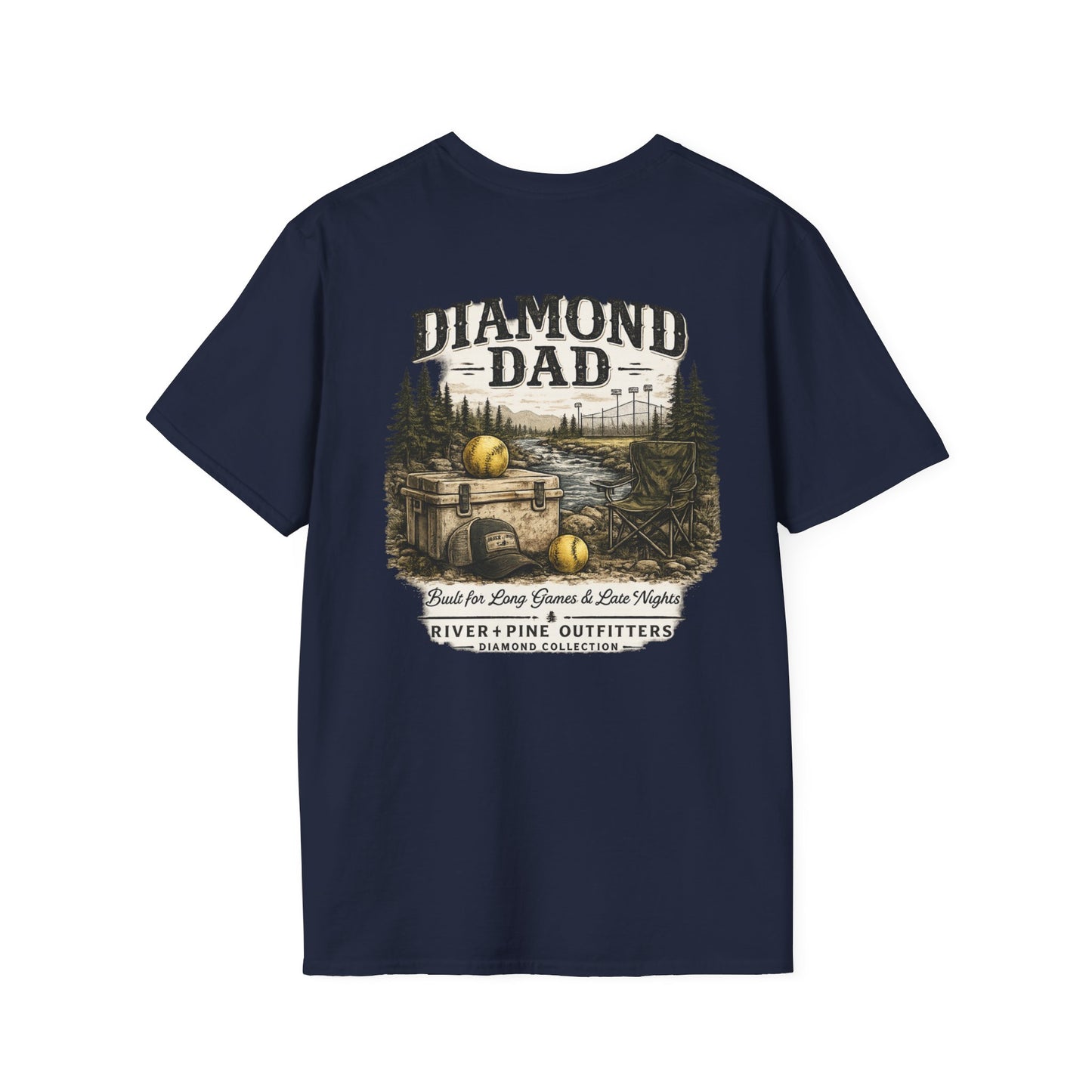 River + Pine - Diamond Dad T-Shirt – Vintage Cooler and Softballs