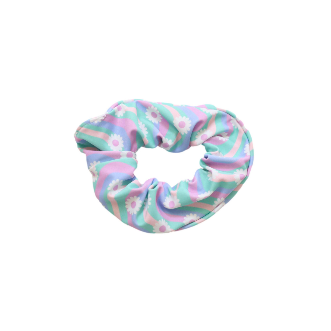 Pastel Daisy Scrunchie