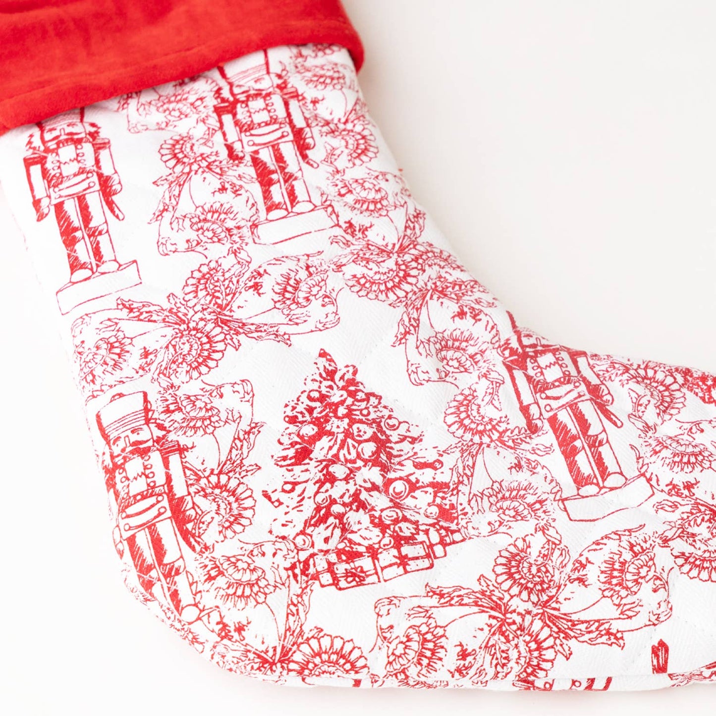 8 Oak Lane - Classic Nutcracker Quilted Stocking