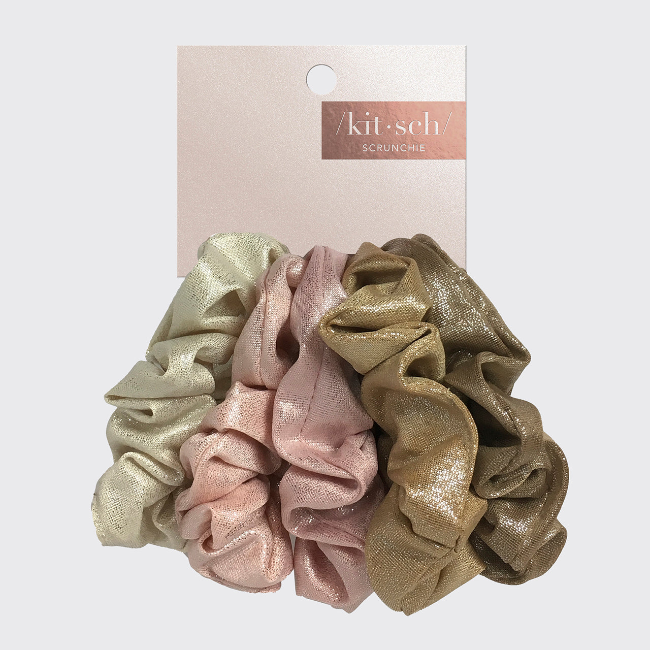 Metallic Scrunchies - Blush