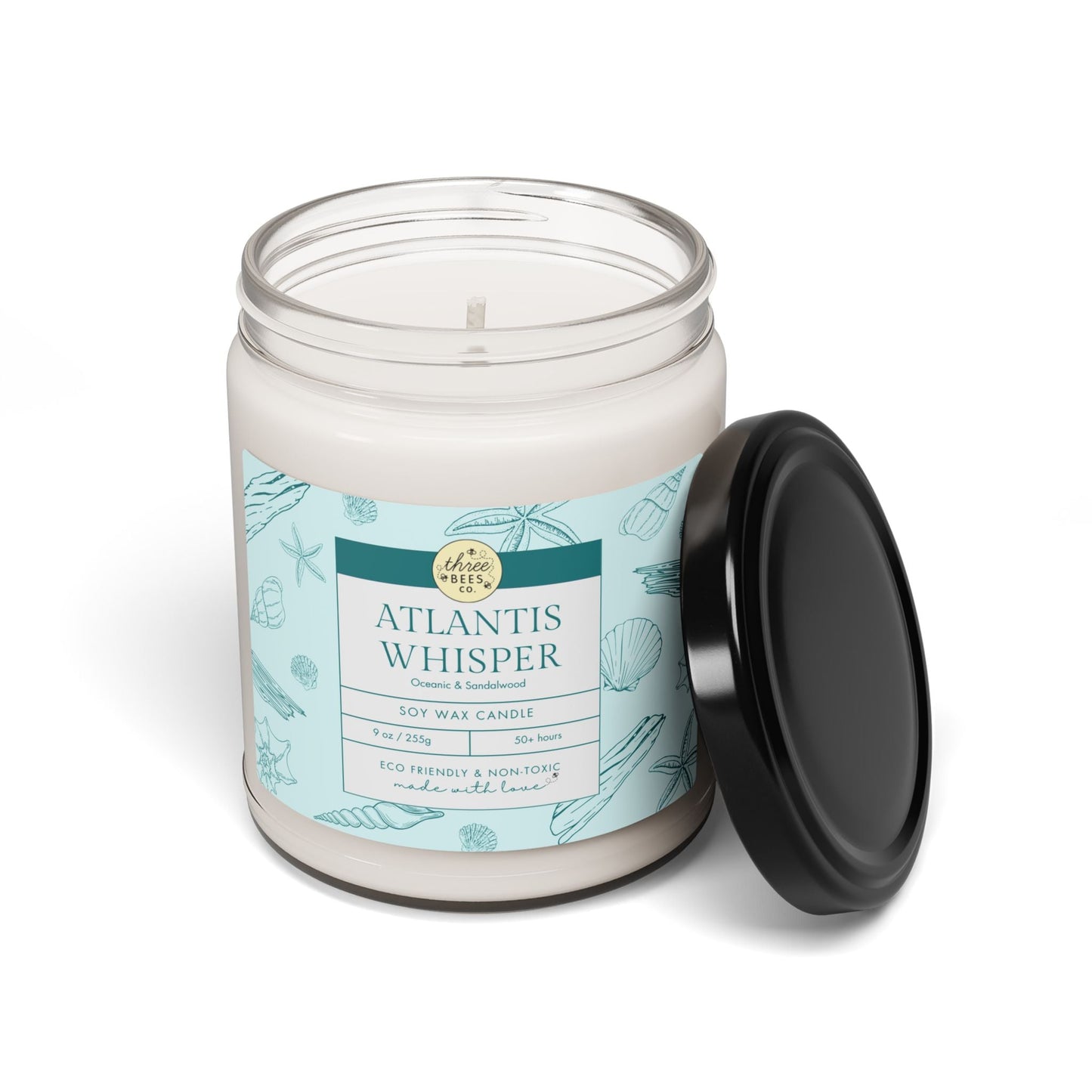 Three Bees Scented Soy Candle - 9oz