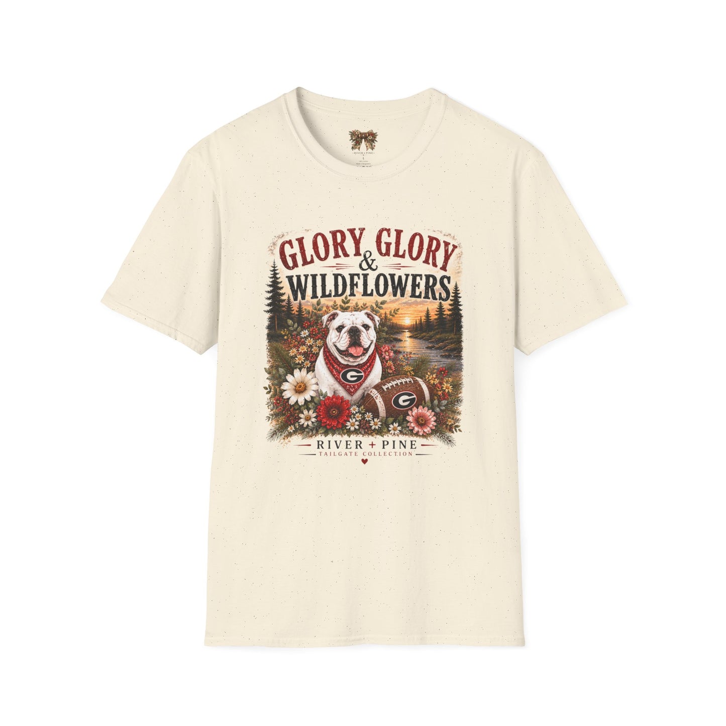 River + Pine - Glory Glory & Wildflowers T-Shirt — Front Graphic Only