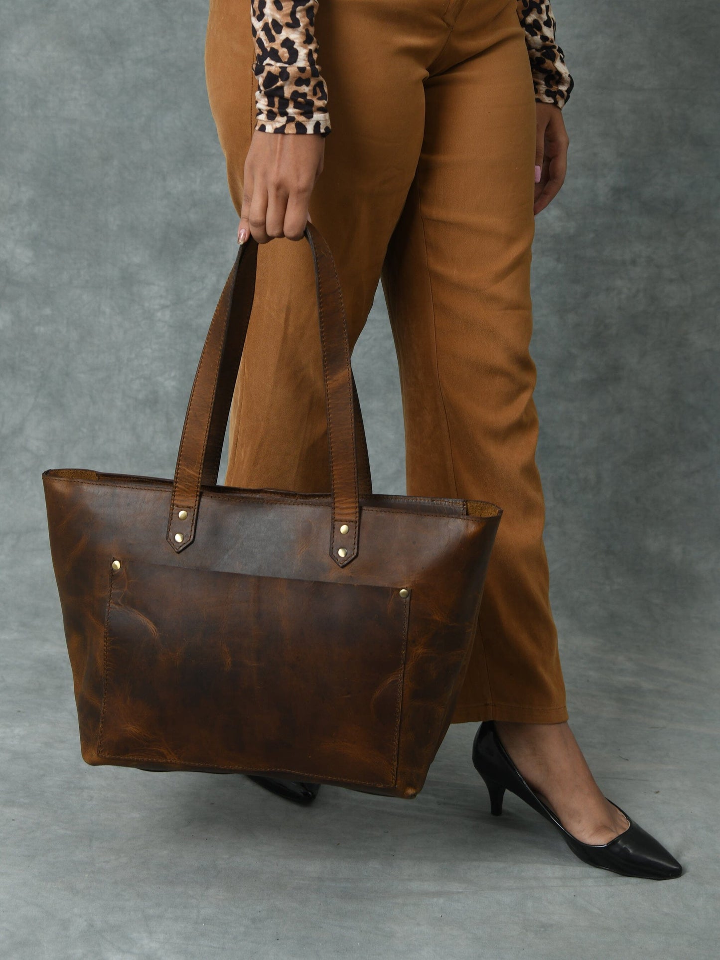 Essential Work Tote - Brown