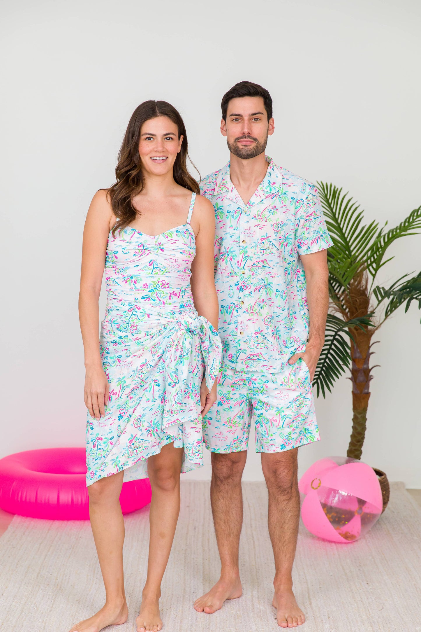 RuffleButts + RuggedButts - Men's Tropical Resort Swim Trunks