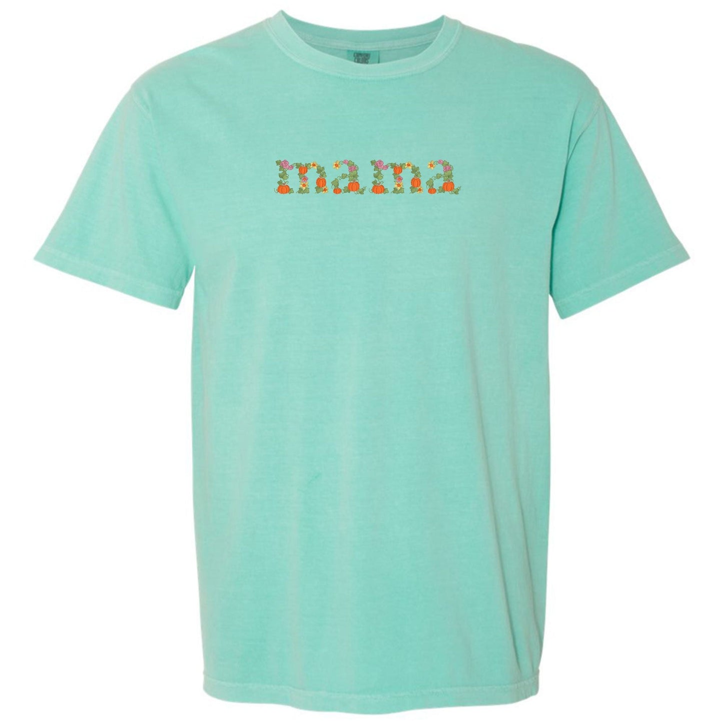 'Fall Floral Mama' Embroidered T-Shirt