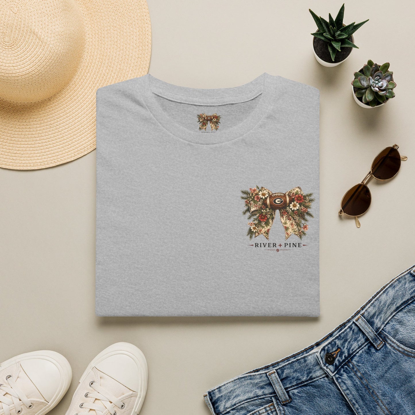 River + Pine = Southern Saturdays - UGA Womens TShirt