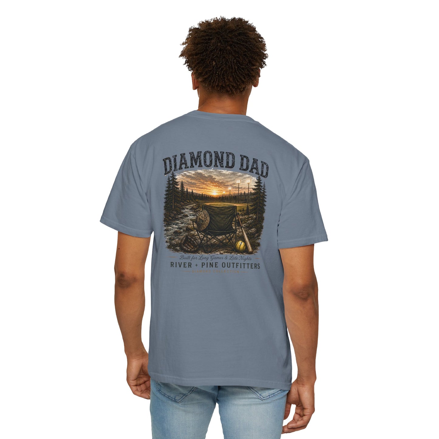 River + Pine Comfort Colors - Diamond Dad Tee