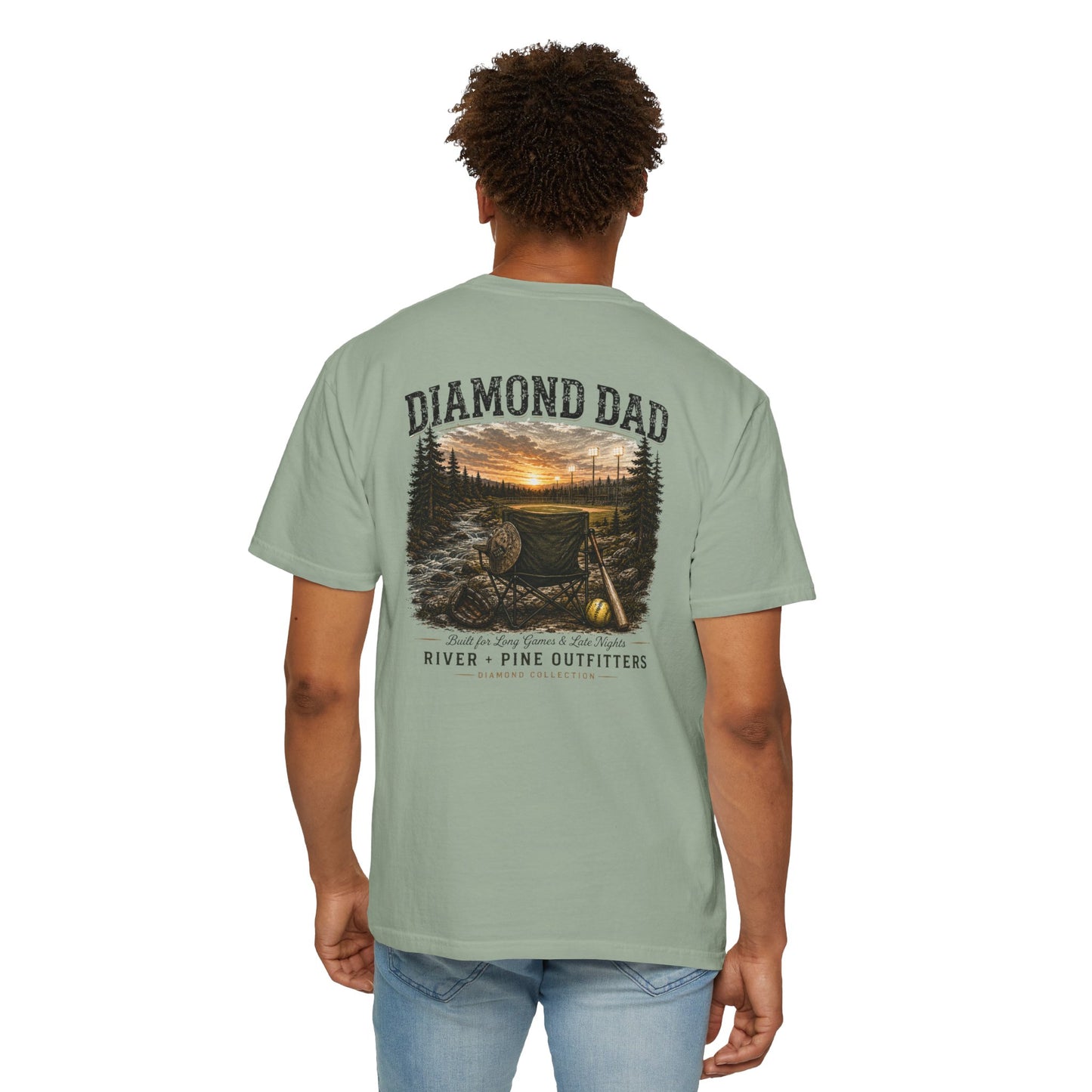 River + Pine Comfort Colors - Diamond Dad Tee