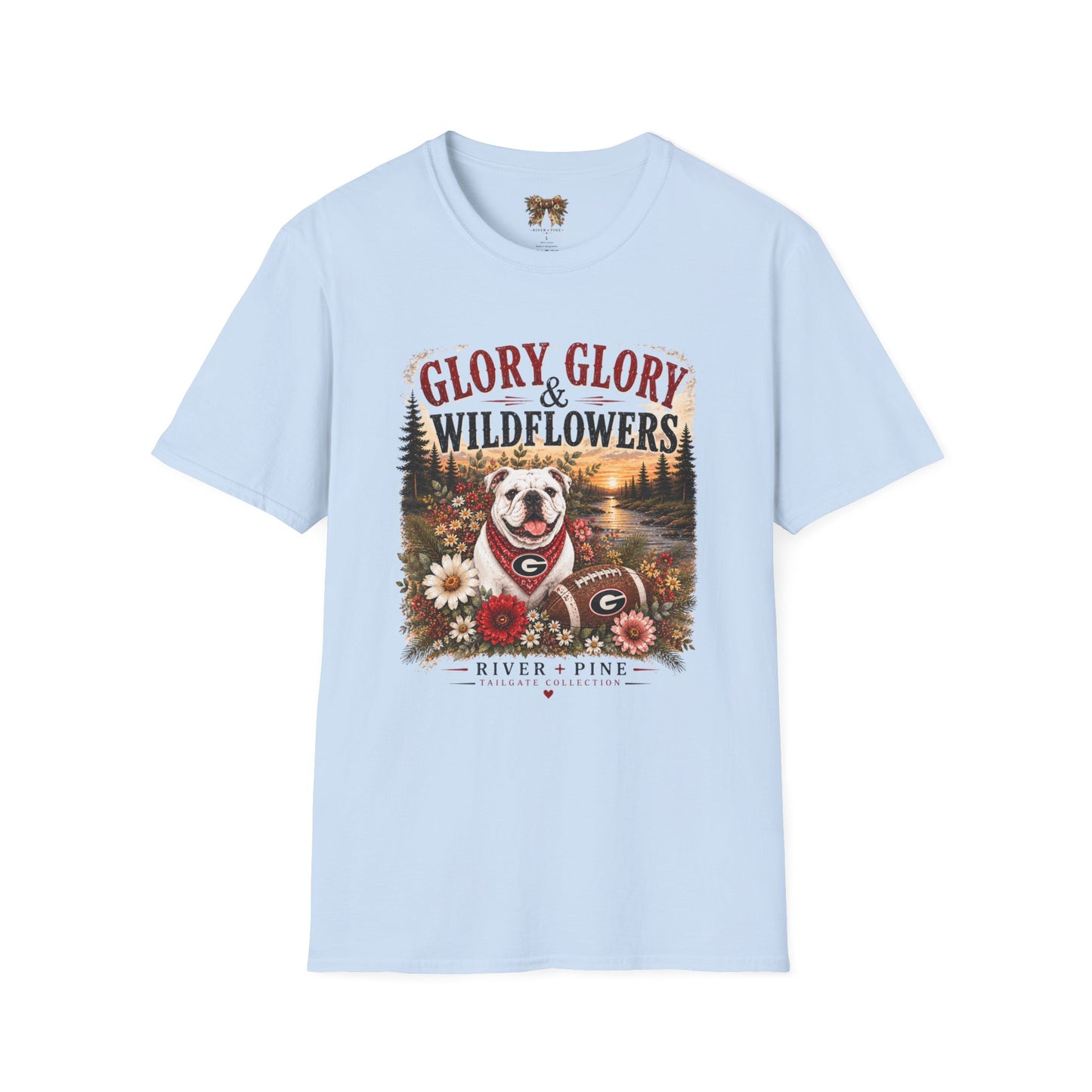River + Pine - Glory Glory & Wildflowers T-Shirt — Front Graphic Only