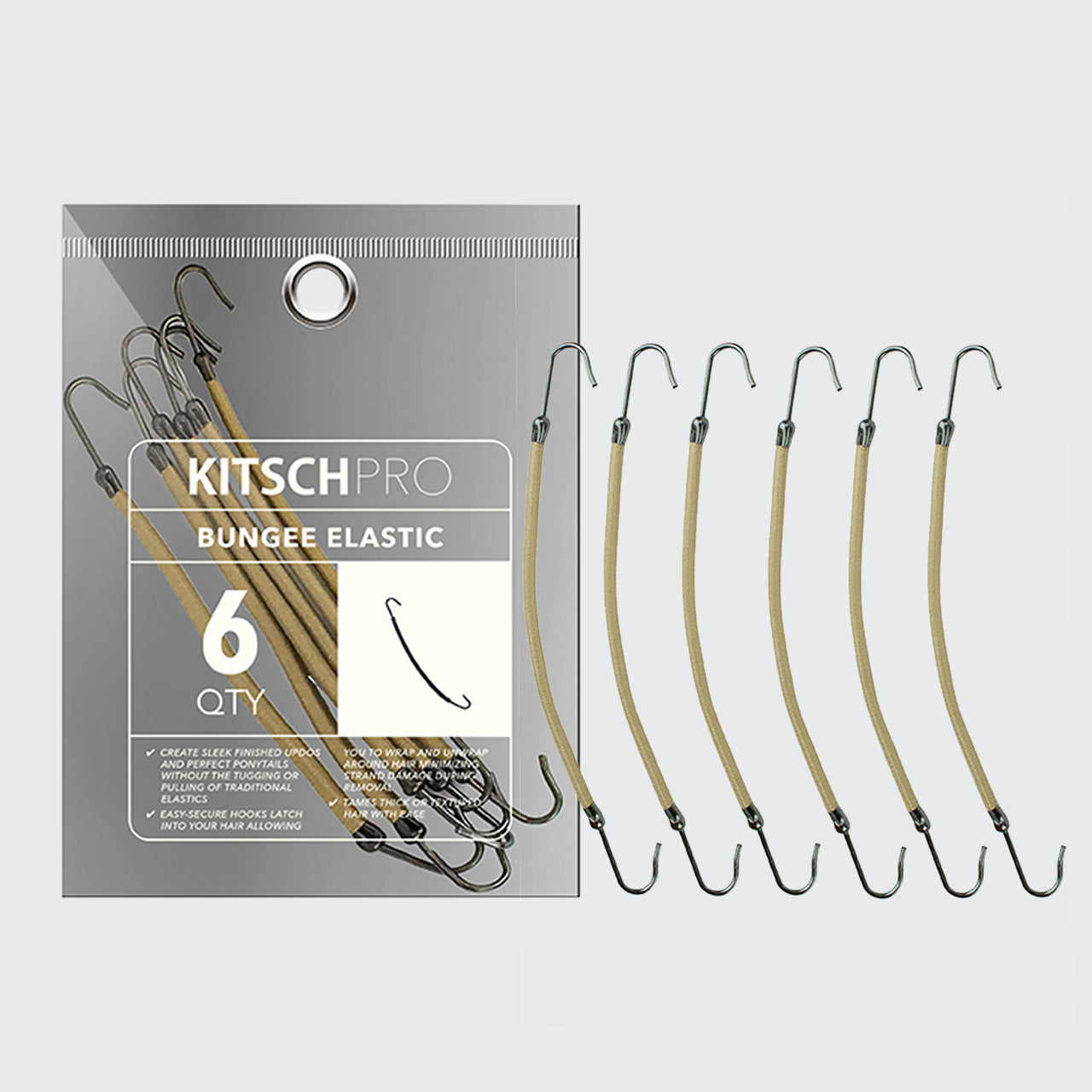 Bungee Elastic 6pc (Blonde)