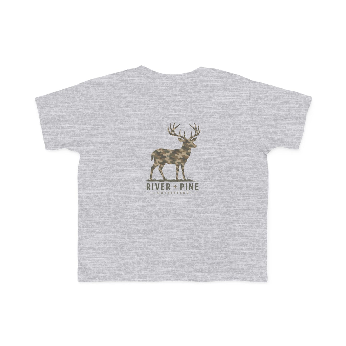 River & Pine Muted Modern Camouflage Buck Toddler Graphic Tee