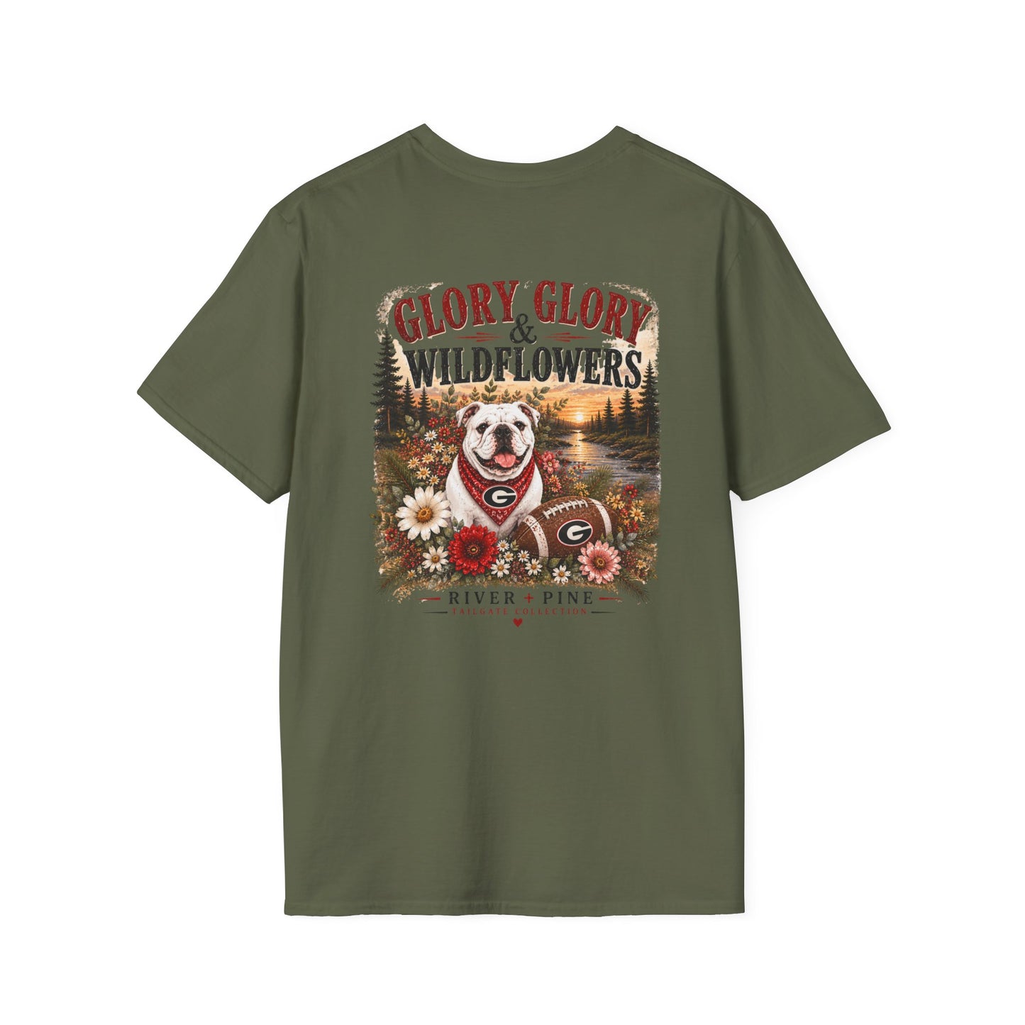 River + Pine - Glory, Glory & Wildflowers UGA Womens Tee