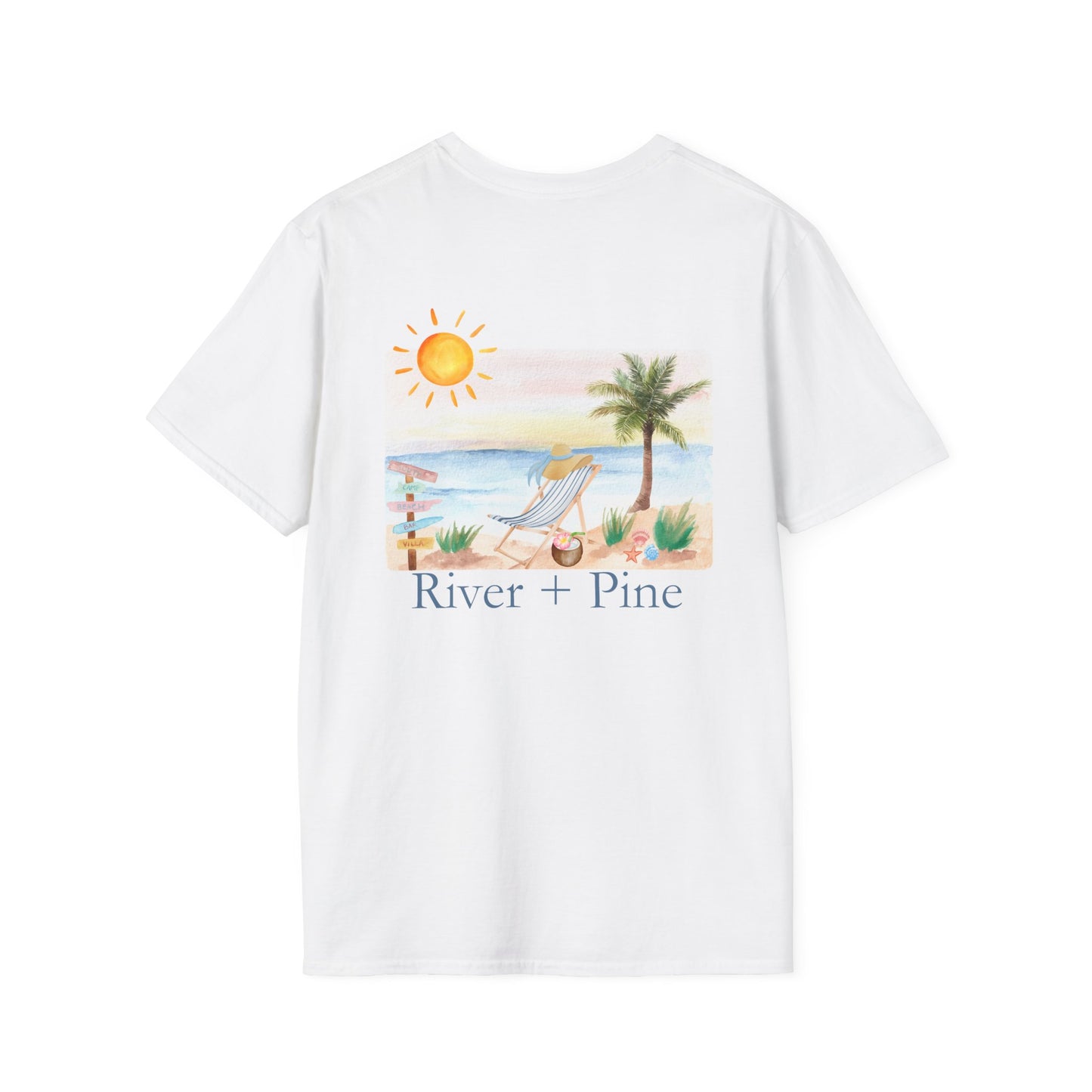 River + Pine - Relaxing Summer Vibes Water Color Beach Day