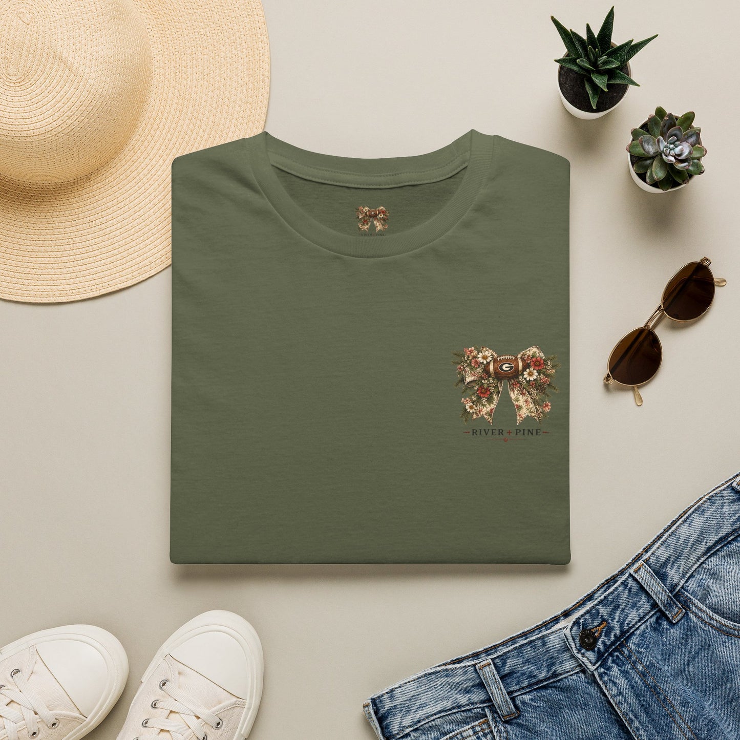 River + Pine - Womens UGA Wildflowers & Touchdowns Tee