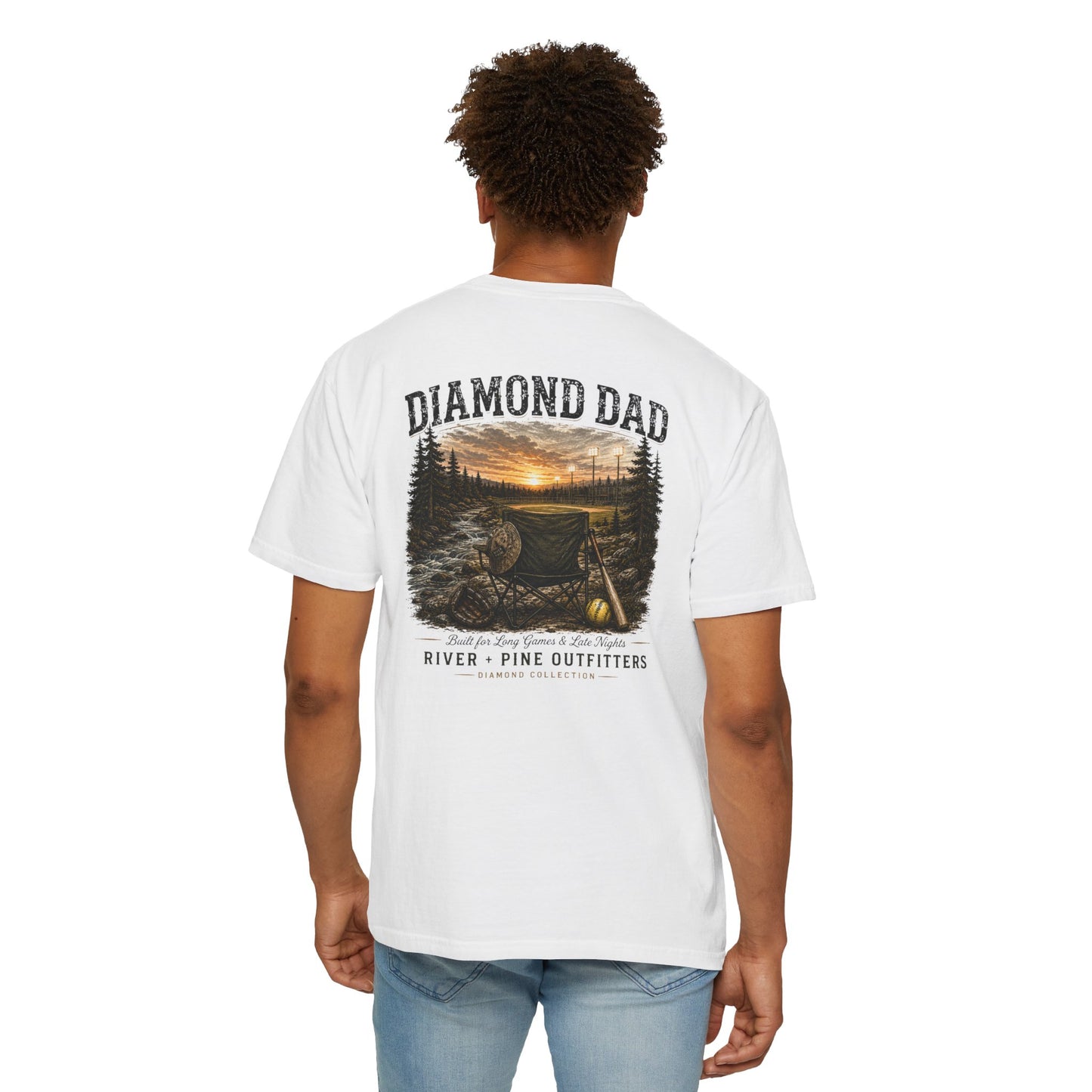 River + Pine Comfort Colors - Diamond Dad Tee