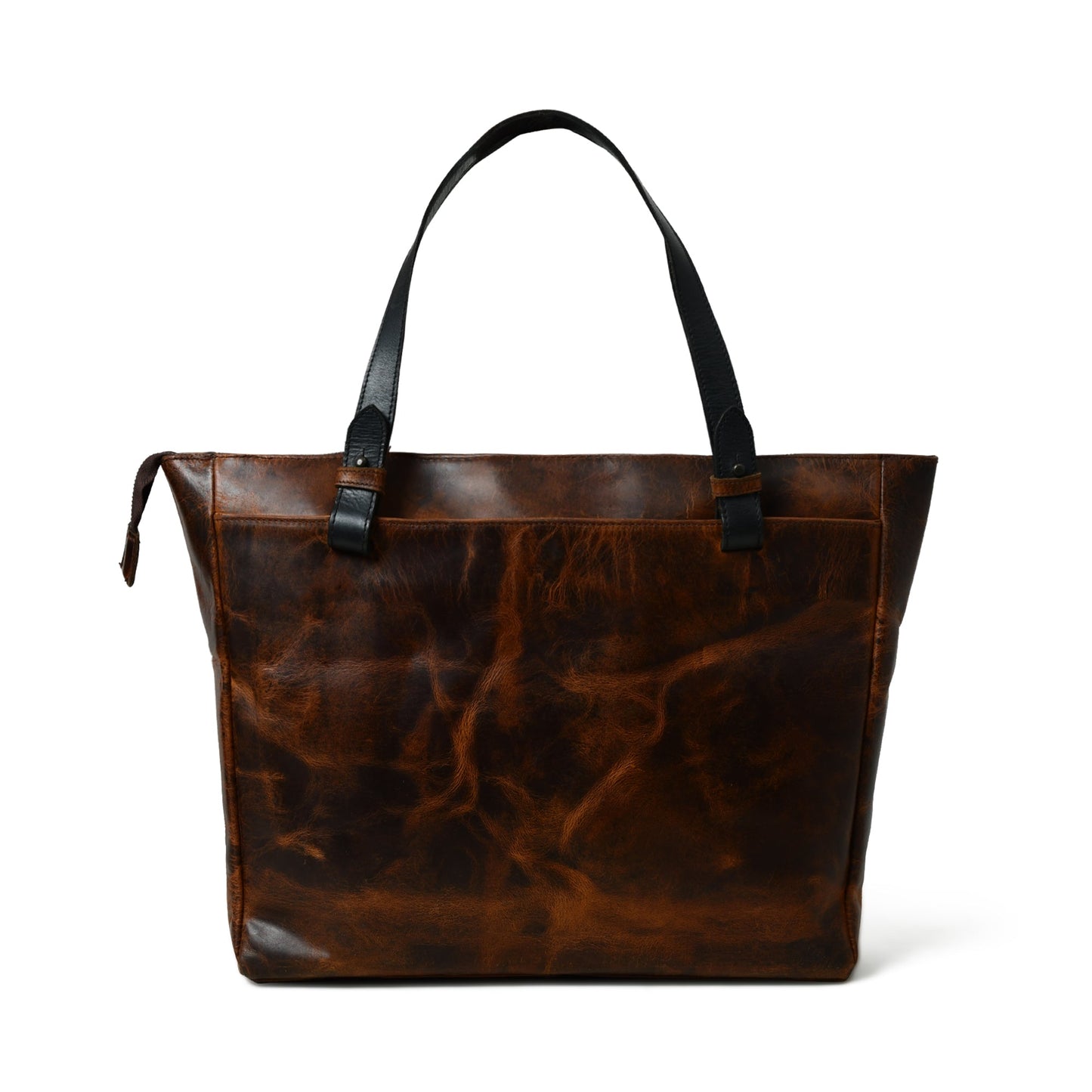 Portland Leather Tote with Zipper