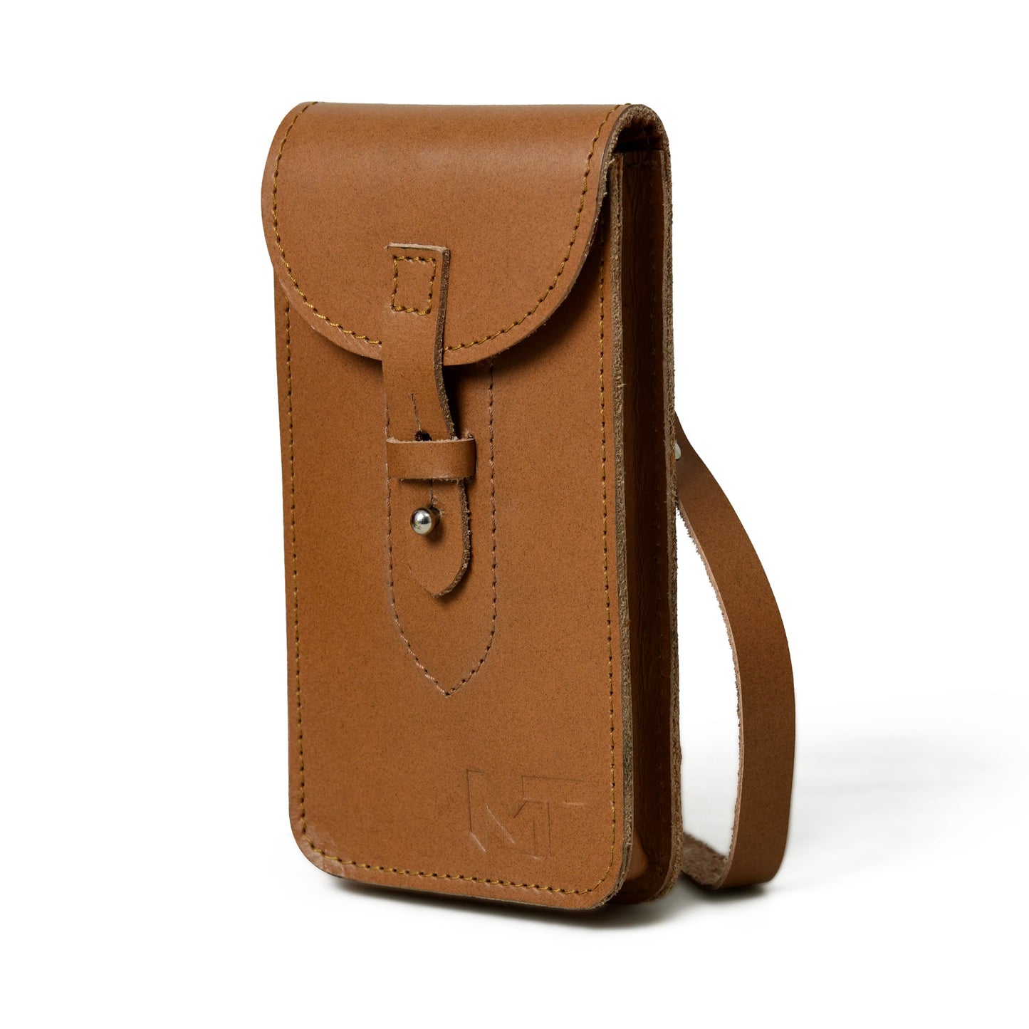 Cocoa Brown Mobile Case With Strap