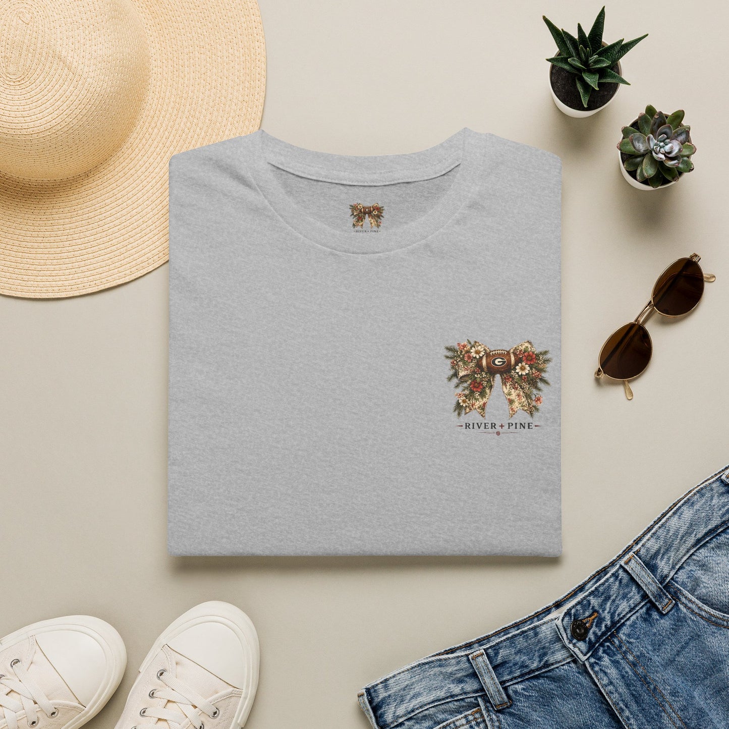 River + Pine - Womens UGA Wildflowers & Touchdowns Tee