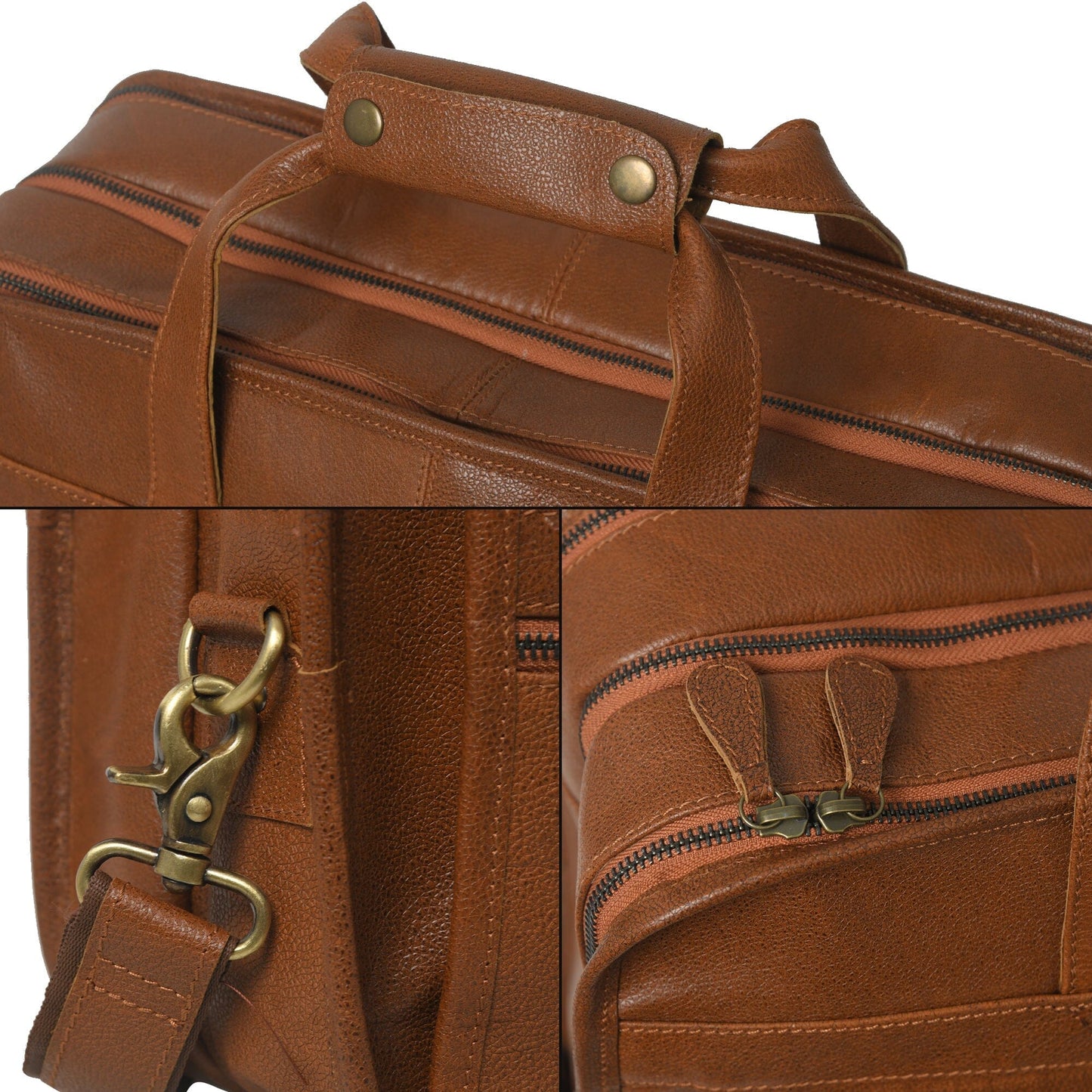 MaheTri Captain Buffalo Briefcase