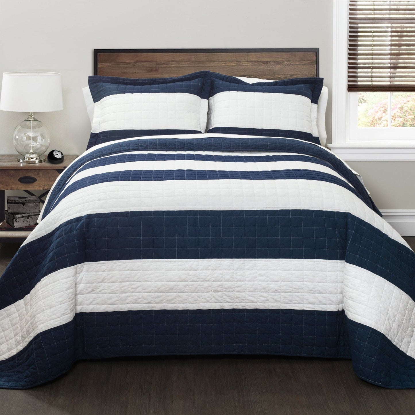 Stripe 2 Piece Quilt Set Twin Size