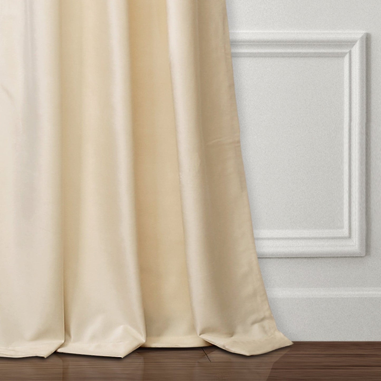 Prima Velvet Solid Grommet Light Filtering Window Curtain Panel Set