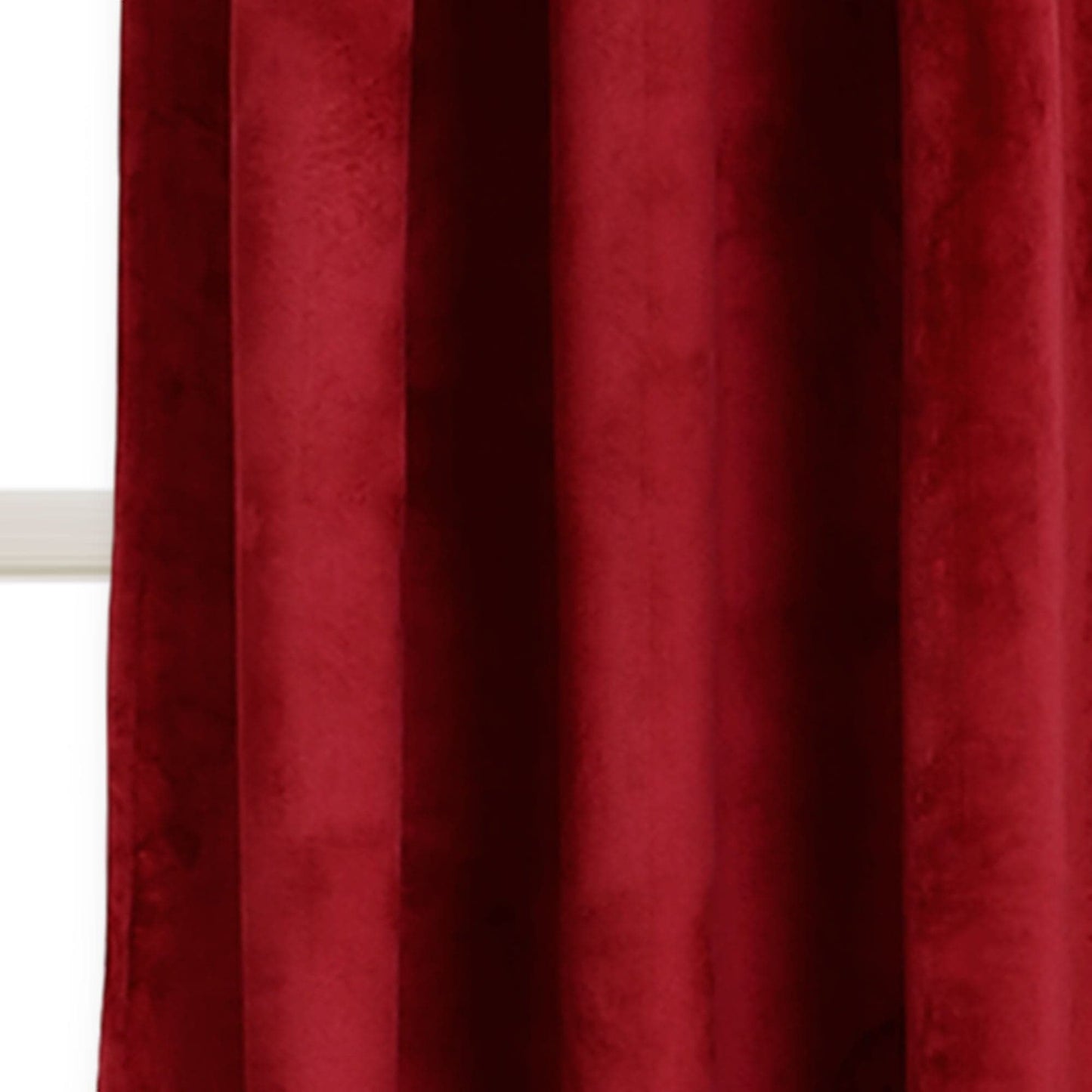 Prima Velvet Solid Grommet Light Filtering Window Curtain Panel Set