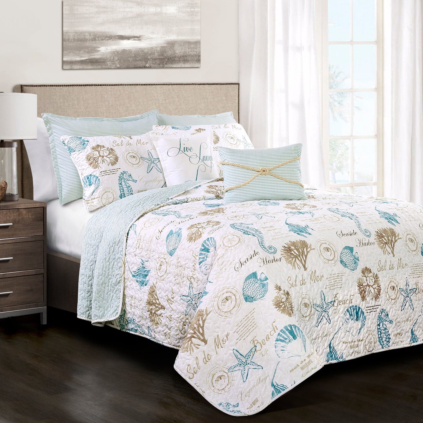 Harbor Life Reversible Quilt Set