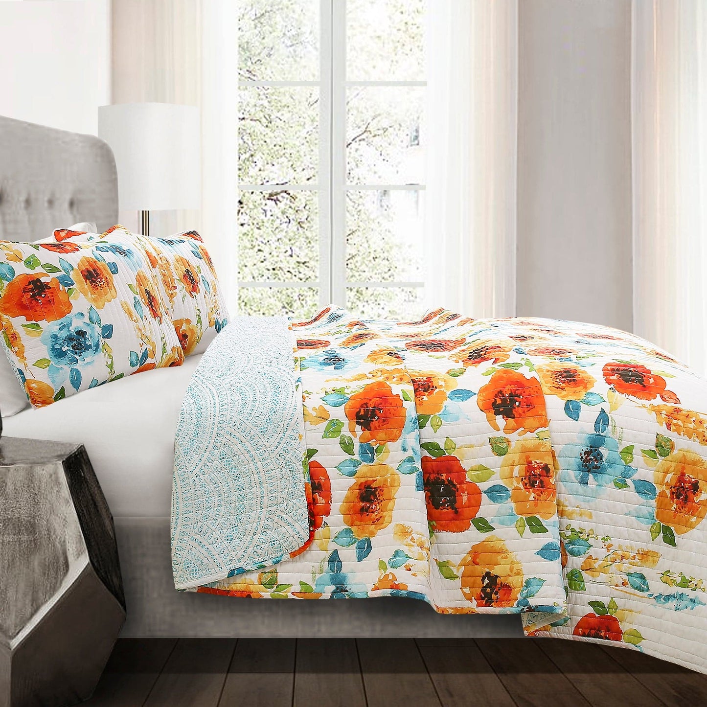 Percy Bloom Quilt 3 Piece Set