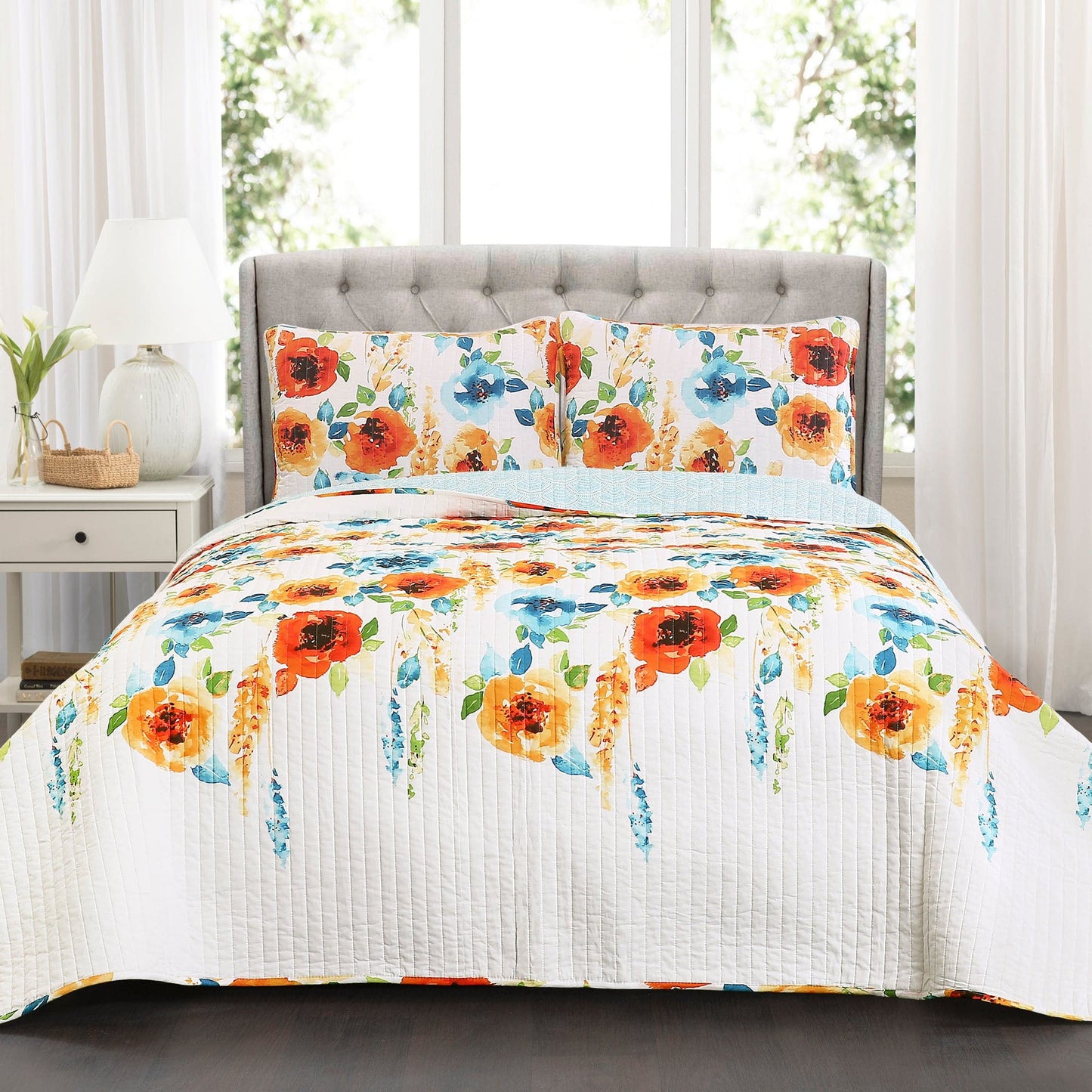 Percy Bloom Quilt 3 Piece Set