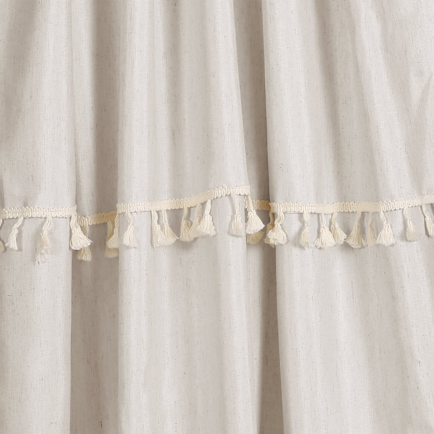 Ivy Tassel Window Curtain Panel Set