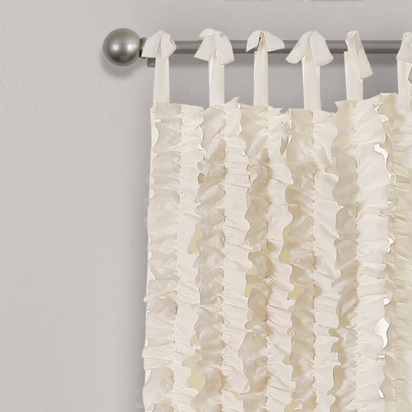 Sophia Ruffle Window Curtain Panel Set