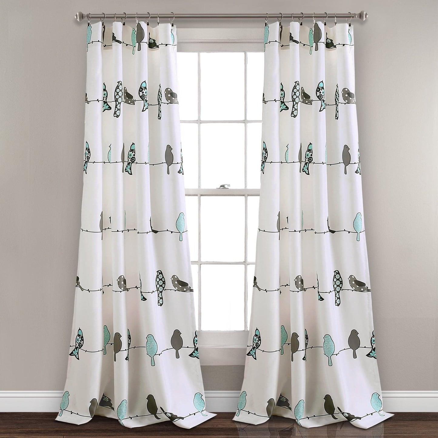 Rowley Birds Light Filtering Window Curtain Set