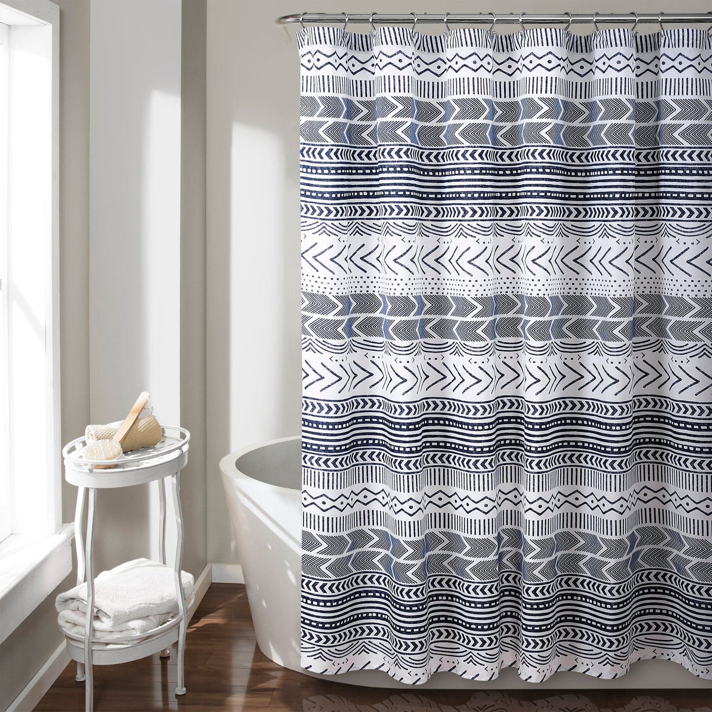 Hygge Geo Shower Curtain