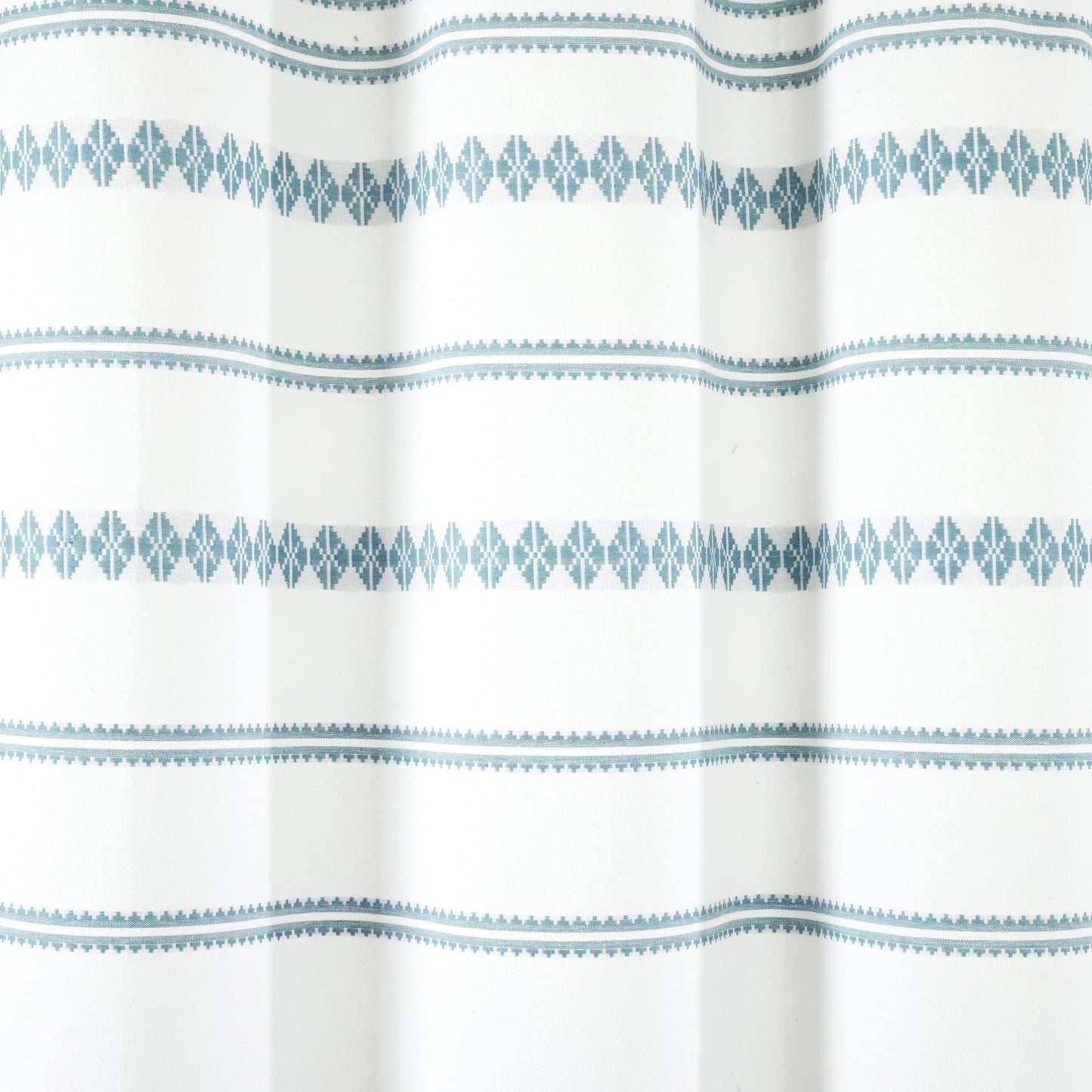 Breezy Chic Tassel Jacquard Recycled Cotton Shower Curtain