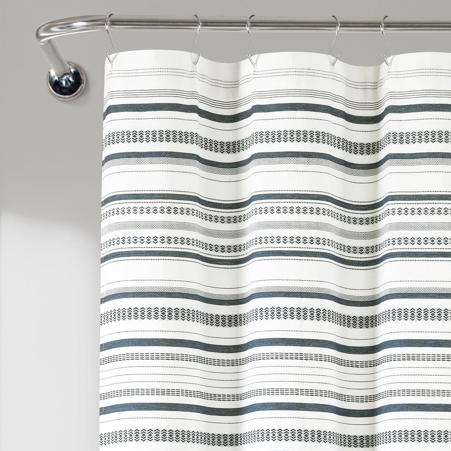 Urban Woven Yarn Dyed Recycled Cotton Shower Curtain