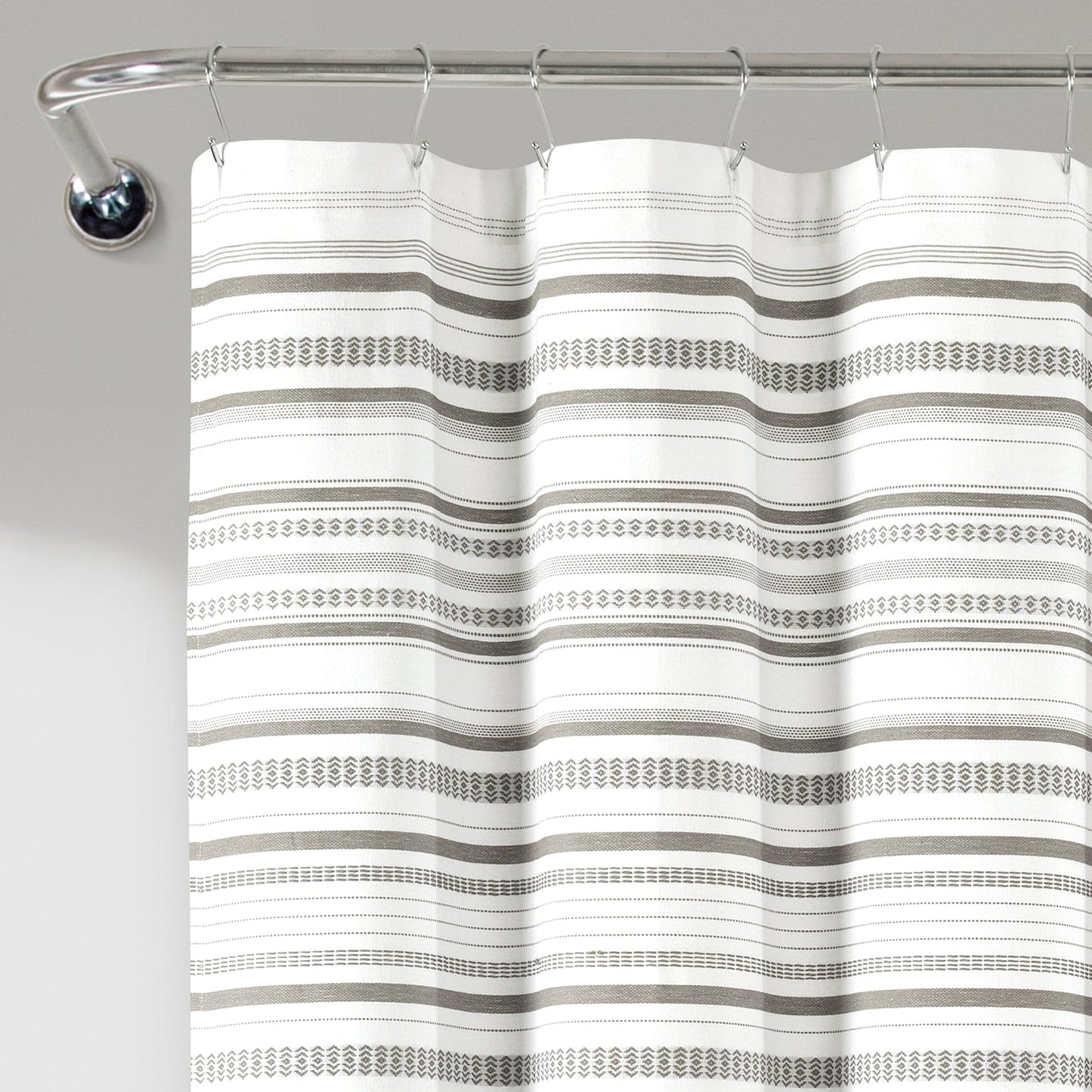 Urban Woven Yarn Dyed Recycled Cotton Shower Curtain