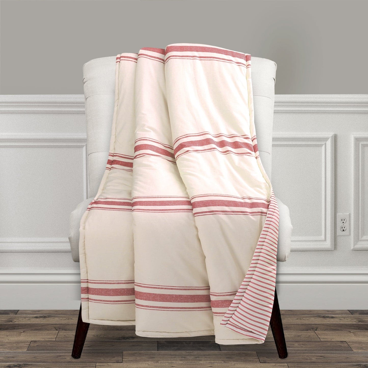 Farmhouse Stripe Throw