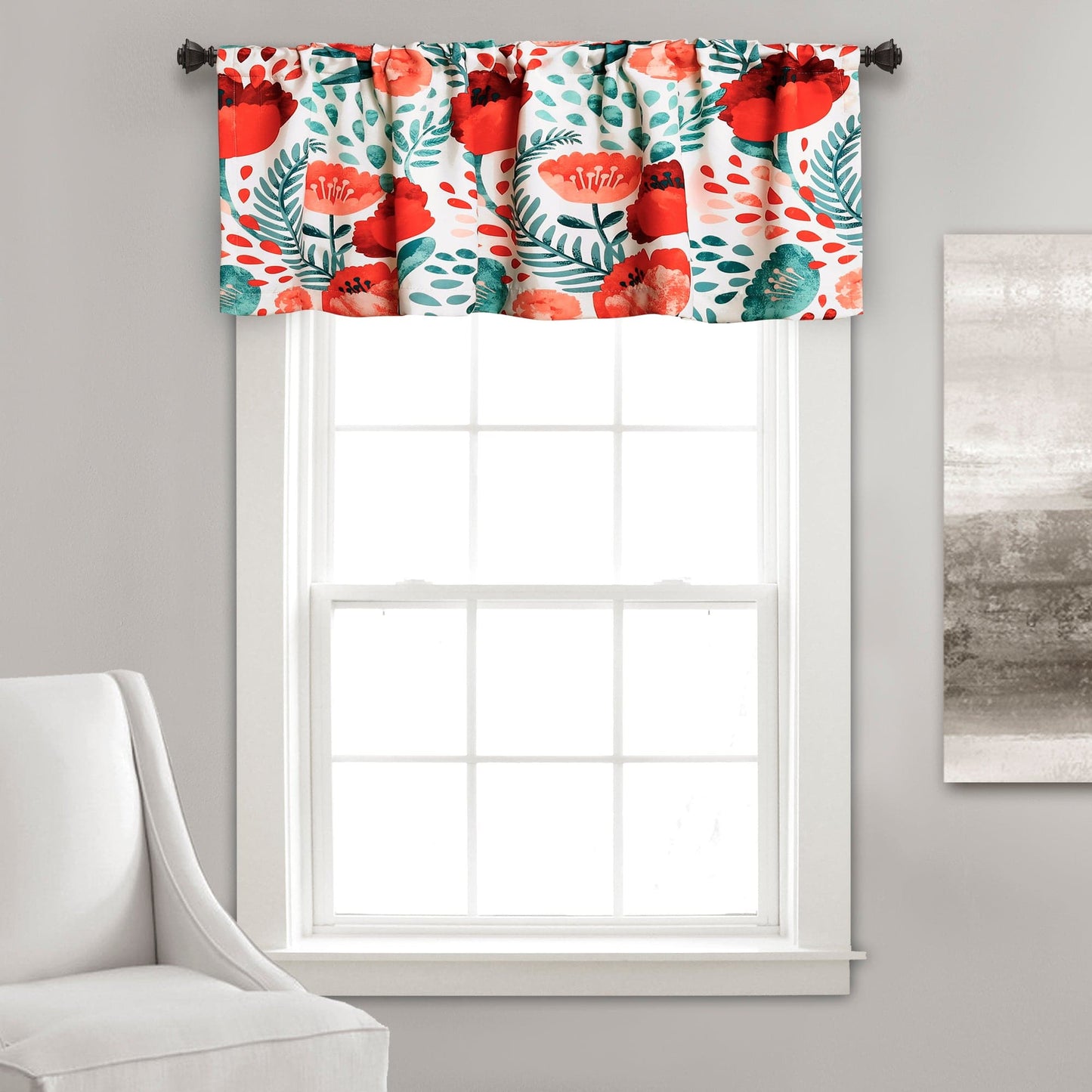 Poppy Garden Valance