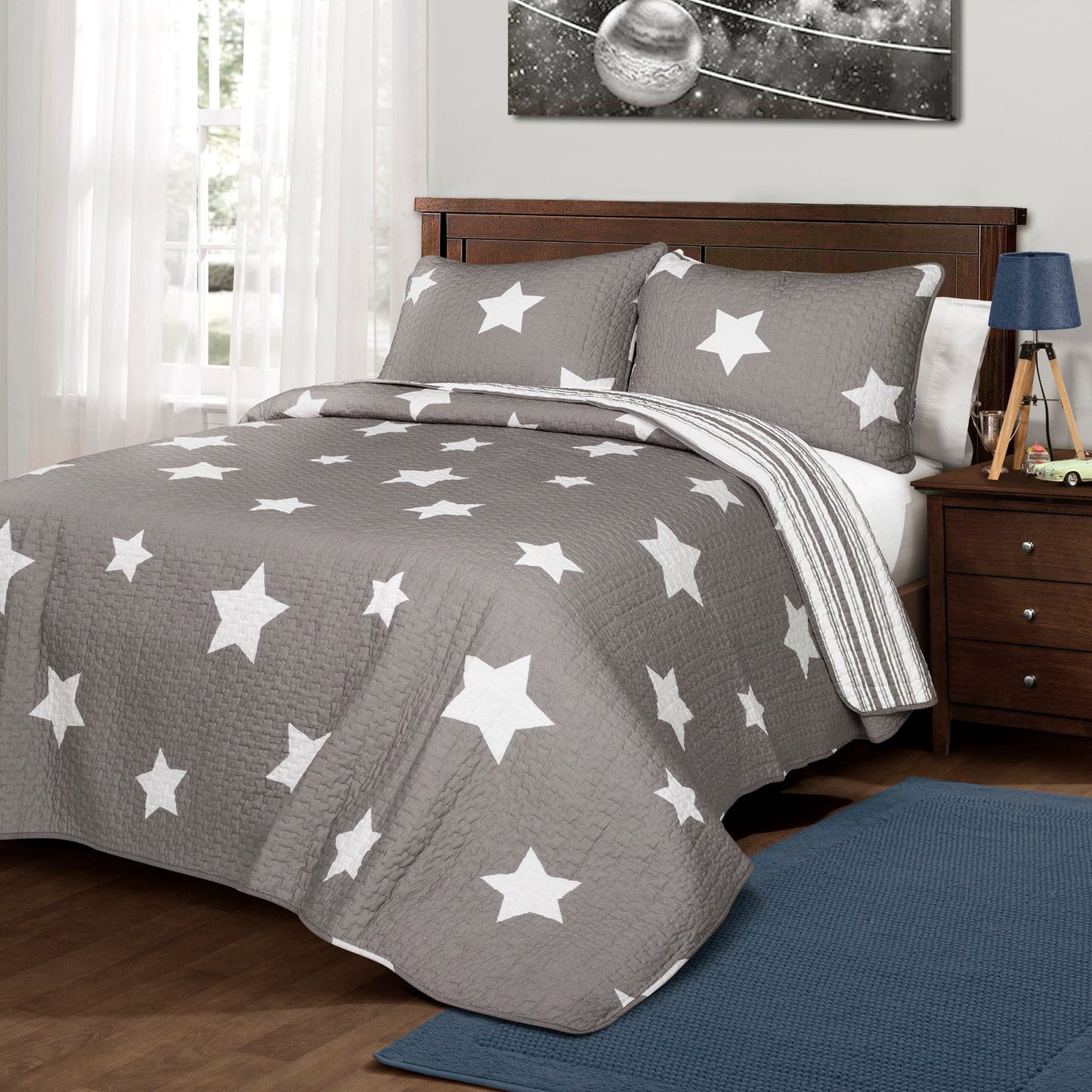 Star 3 Piece Quilt Set