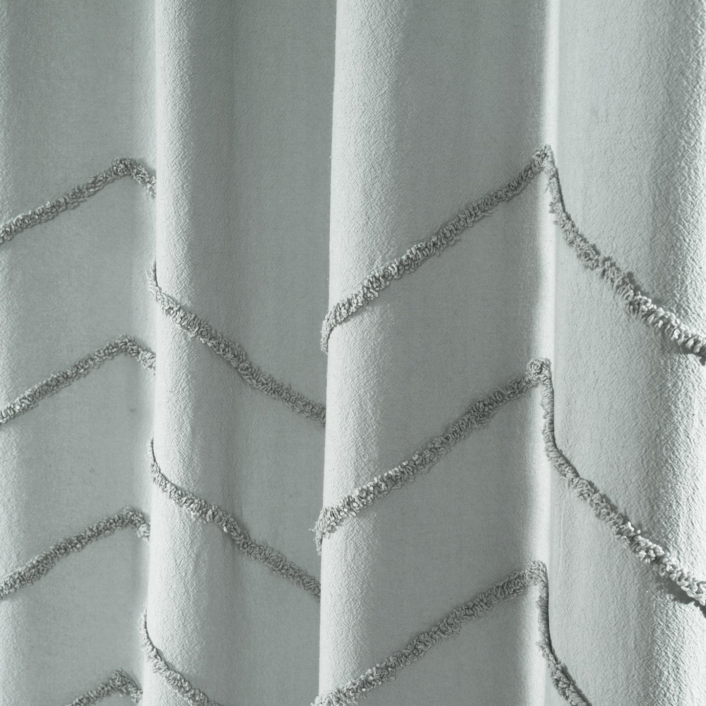 Chenille Chevron Shower Curtain