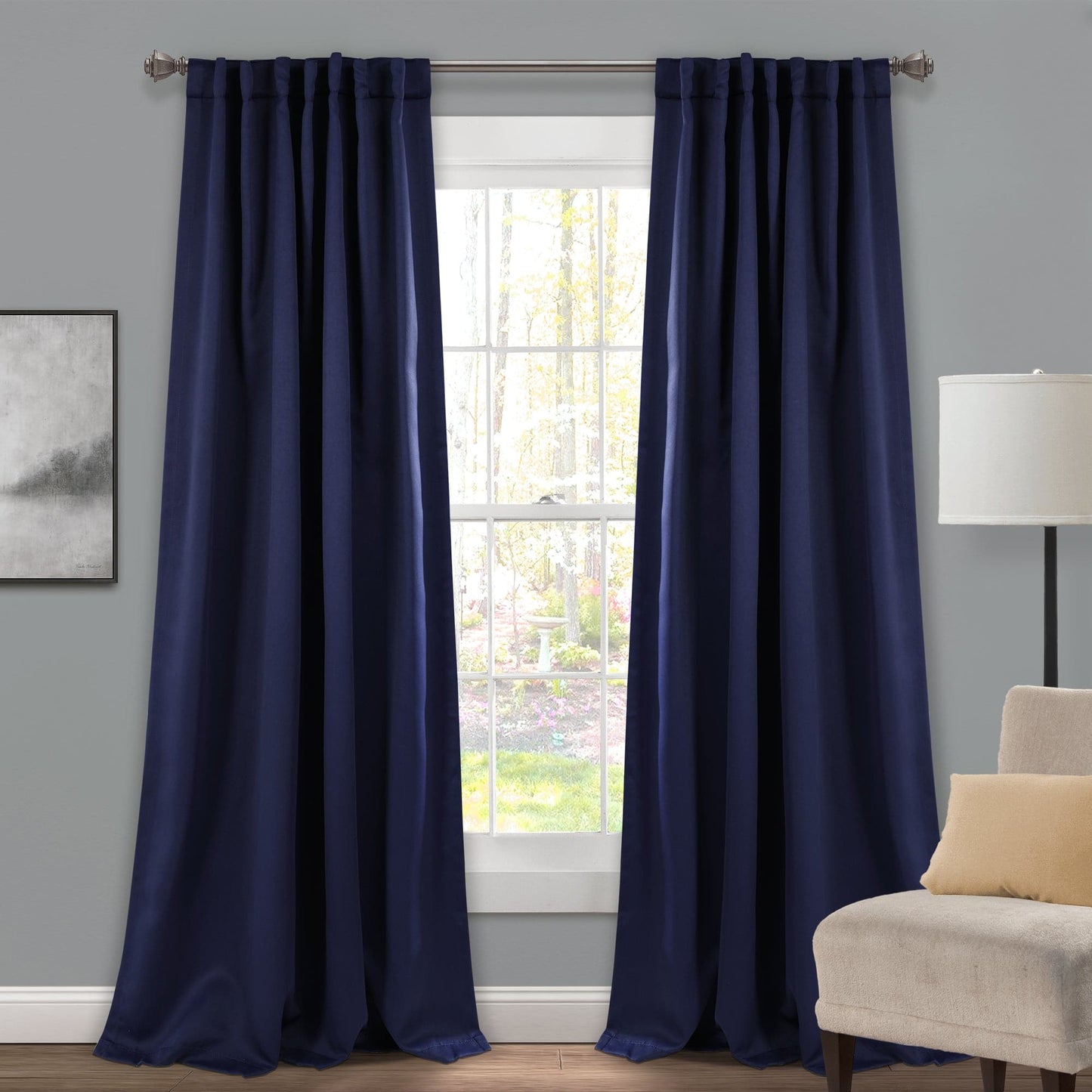 Insulated Back Tab Blackout Curtain Panel Set